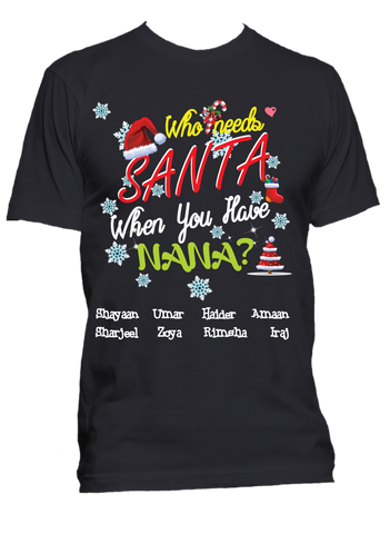 Who Needs Santa When you have Grandma Nana Christmas Limited Edition