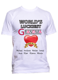 World's Luckiest Grandma Nana Personalized T-Shirts Hoodies Special Edition ***On Sale Today Only***