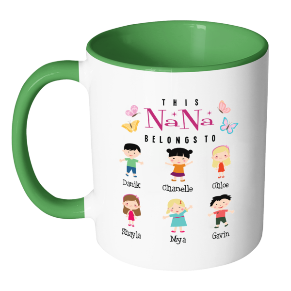 This NaNa Belongs to Personalized Colorful Coffee Mug Print Both Sides - Limited Edition