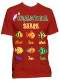 Nana Grandma Shark Personalized T-Shirts Special Edition ***On Sale Today Only***