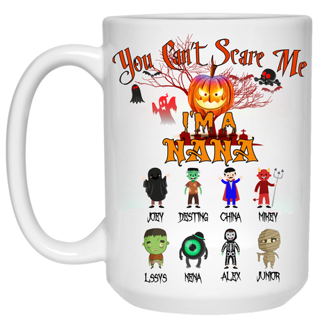 Halloween Special You Can't Scare Me Personalized High  Quality Ceramic Coffee Mug Both Sides Print