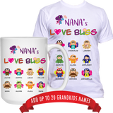 Nana Love Bugs T-Shirt and High Quality Ceramic Coffee Mug Both Sides Print ***Bundle Offer***