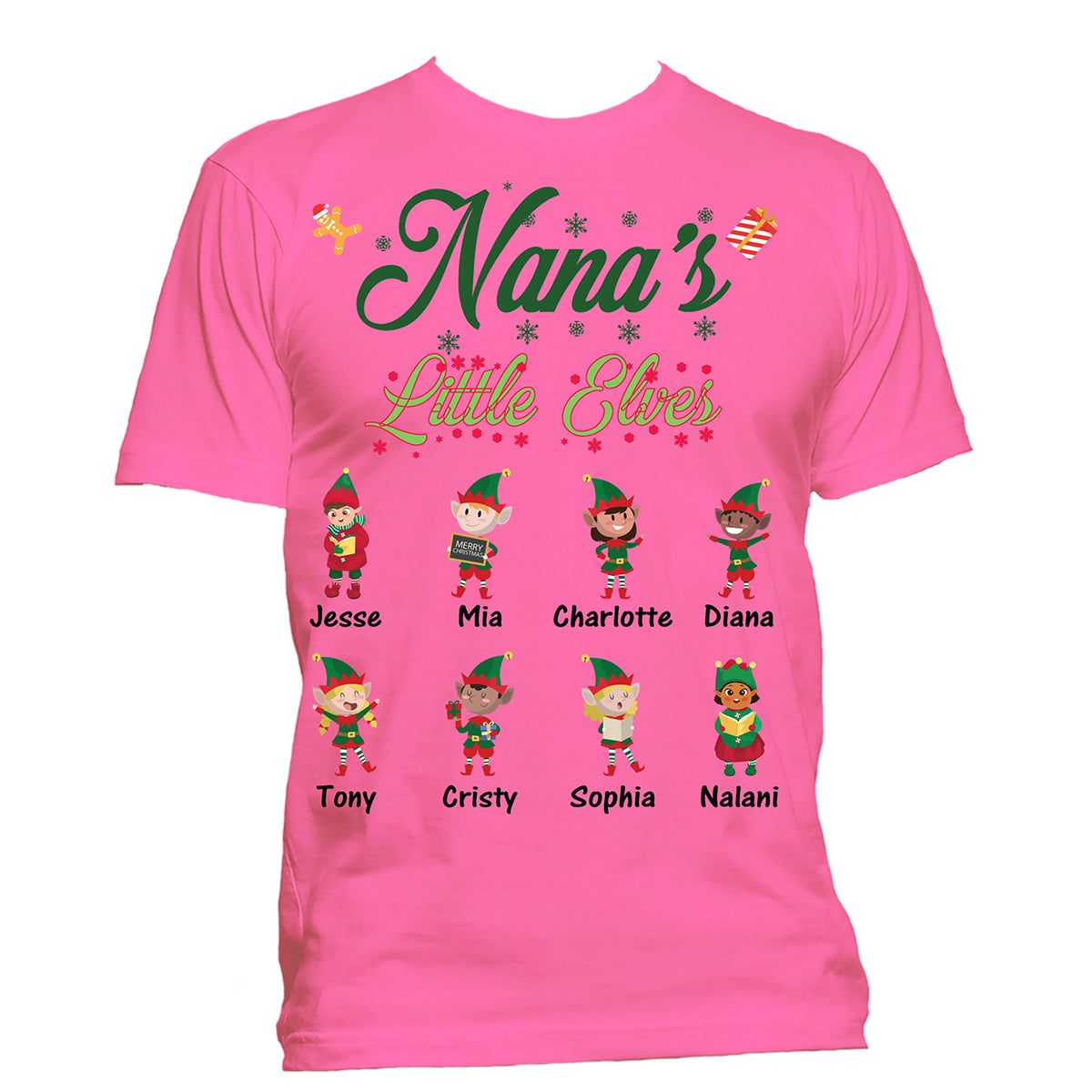 Nana Grandma's Little Elves Exclusive Christmas Design
