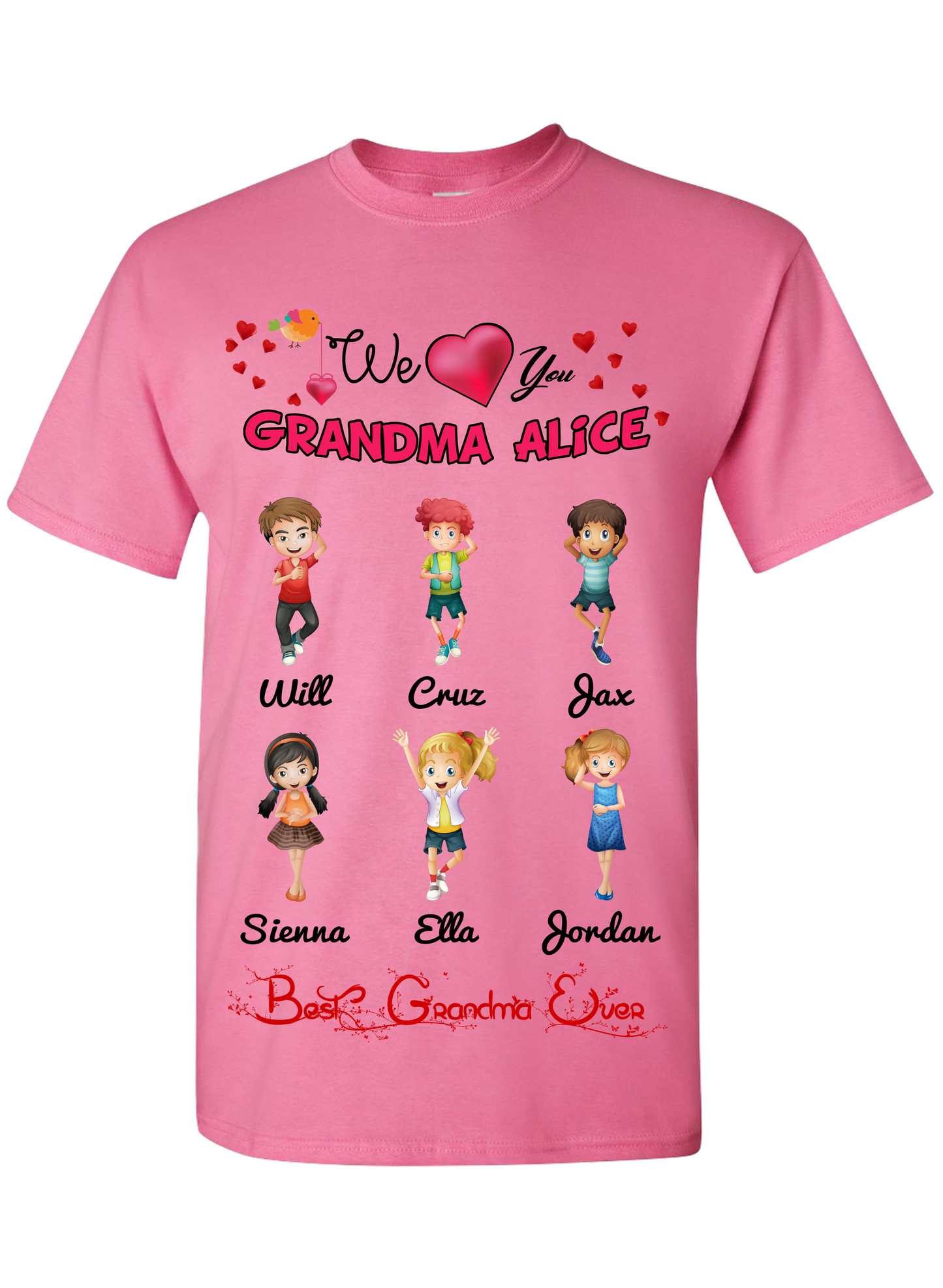 We Love You Grandma Nana T-Shirts Hoodies Exclusive Design ***Reduced Price Today Only***