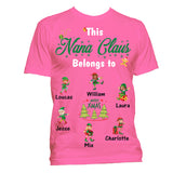 This Grandma Nana Poppy Belongs to Little Elves Personalized T-Shirts Christmas Special Edition Any Nickname up to 30 Kids