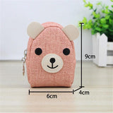 Animals Girls Small Mini Coin Purse Keychains Change Wallet Purse Backpack Women Key Holder Wallet Coin Bag Children Kids Gifts