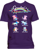 Nana Grandma Unicorns T-Shirts Exclusive Design Any Nickname up to 30 Kids