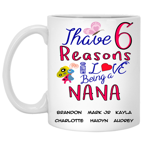 Personalized Grandma Cup Nana Coffee Mug Mamaw Cup 