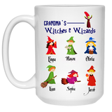 Wizards and Witches Personalized High  Quality Ceramic Coffee Mug Both Sides Print
