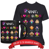 Nana Love Bugs T-Shirt and High Quality Ceramic Coffee Mug Both Sides Print ***Bundle Offer***